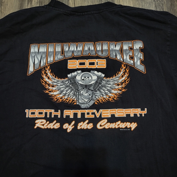 Vtg Lightning Clothing Milwaukee WI V Twin Classic Ride Of The Century Sz Medium - Picture 4 of 6